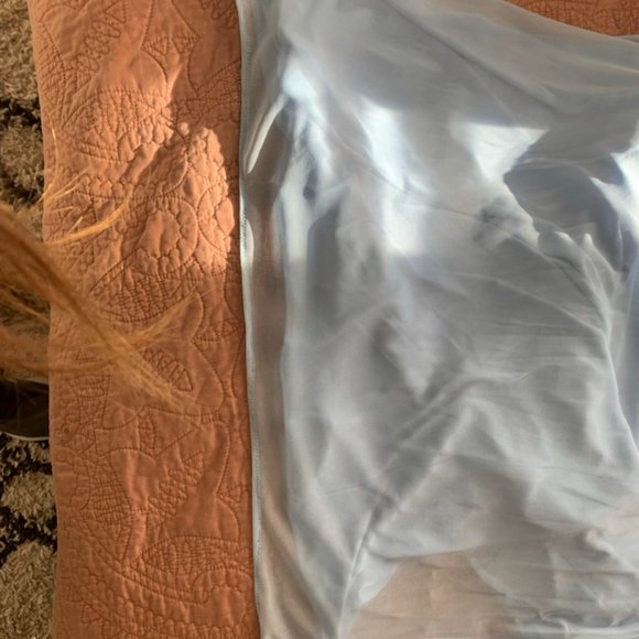 David’s Bridal - Mesh Long Dress Cross Back - Picture 13 of 13